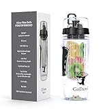 Fruit Infused Water Bottle - Blend your favorite flavors to create a custom healthy fruit-water drink, while at home, work or on the go By GoDansi.
