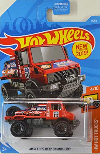 Hot Wheels 2019 HW Hot Trucks Mercedes-Benz UNIMOG 7/250, Red