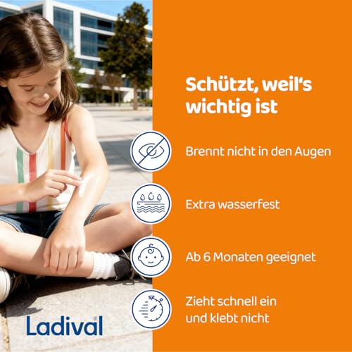 Empfindliche Kinderhaut Sonnenschutz-Spray LSF 50+: Sonnencreme für Kinder und Babys ab 6 Monaten, pflegend, extra wasserfest, mit 4-fach Zellschutz, 150ml