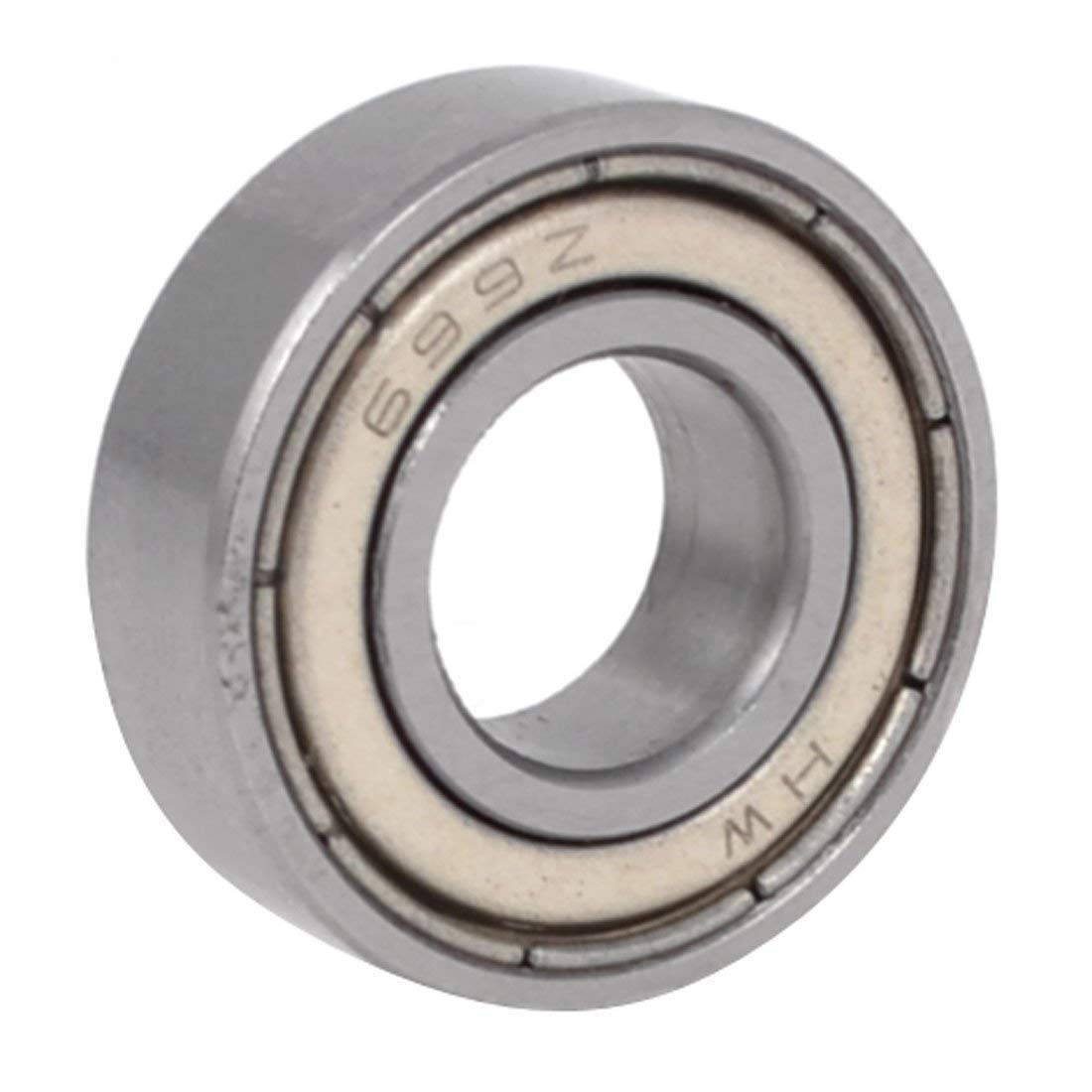 Bearing Kits Automotive 699Z Silver Tone Shielded Deep Groove Ball Bearings 9mm x 20mm x 6mm