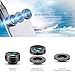 Phone Camera Lens Kit - BlitzWolf 3 in 1 Fisheye Lens iPhone 230 Degree + Wide Angle Lens 0.63X +Macro Len 15X with Clip for Android Samsung Smartphones and more
