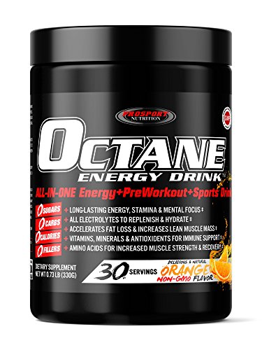 OCTANE ENERGY DRINK, ALL-IN-ONE Health & Fitness Energy Drink, Sports Drink & Pre-Workout! (Makes 30 Drinks/MSRP $3 a drink