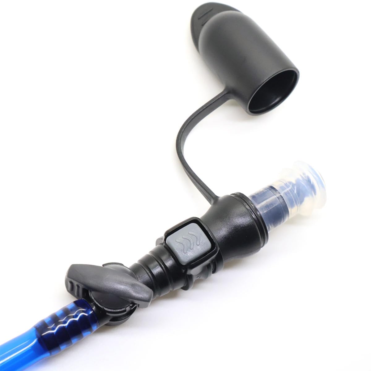 Replacement Bite Valve with Cover Silicone Hydration Pack Backpack Bladder Rubber Mouthpiece Valve Fits Camelbak Platypus