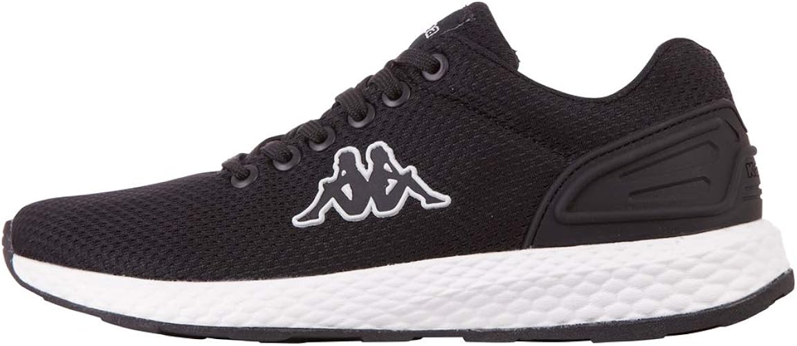 Kappa Unisex_Adult TRUSTAL Road Running Shoe, 1110 Black White, 5 UK