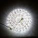 LED Rope Light Outdoor - Plug in (120V), 287 Cool White Lights, 24 Ft Length, Connectable, Dimmable, 1/2 Inch Tube, Heavy Duty, Waterproof, for Exterior Lighting and Patio Decor