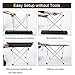Foldable Camping Tables, Aluminum Lightweight Camping Desk for Indoor and Outdoor Picnic, Camping, Fishing, BBQ, Beach, Travelthumb 3