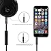 [4.2](20) VOJO Aux in Cord for Car 3.5mm Auxiliary Audio Cable with Mic/Microphone 6ft Coiled Hotline [Black], Ultra Slim Metal Shell for iPhone 6 6s Plus Beats Headphone, RemoteTalk & Tangle-Free