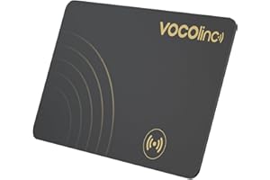 [Apple MFi Certified] VOCOlinc Air Tag Card Wallet Tracker Ultra-Thin 1.6mm, Smart Item Finder Work with Apple Find My APP (iOS Only, Android not Supported), Locator for Luggage Suitcase, Bag,Backpack