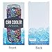 Slim Can Sleeves - Set of 6 Can Neoprene Beverage Coolers (6Pack - Paisley)