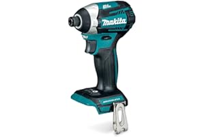 Makita 18V LXT Lithium-Ion Cordless Brushless 3-Speed, One Touch ¼-Inch Hex Chuck Impact Driver, Tool Only (DTD154Z)