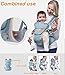 Ergonomic 360°Baby Soft Carrier+Easy to Put On 6 Comfortable Positions+Breastfeeding Fits All Newborn+Toddler +HipSeat+ Air Mesh Breathable+All Seasons+Perfect for Hiking+Shopping+Gift Package(Blue)