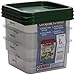 Cambro Set of 3 Square Food Storage Containers with Lids, 2 Quart primary