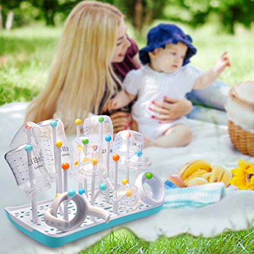 Baby Bottle Drying Rack with Drainer, Termichy Countertop Bottle Holder for Baby and Toddler