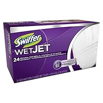 Swiffer WetJet Hardwood Floor, Wet Jet Spray Mop Pad Refills, Original Scent Refill Cloth, 24 Count