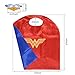 Halloween Costume Superhero Dress Up For Kids - Best For Christmas Gift, Children's Birthday, Cosplay Party. Satin Cape and Felt Mask Role Play Set. Cartoon Outfit For Boys and Girls (Wonder Woman)