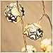 Goodia LED String Lights, Battery Operated 40 LED Gold Moroccan for Bedroom,Curtain,Patio,Lawn,Landscape,Fairy Garden,Home,Wedding,Holiday,Christmas Tree,Party (Warm White)