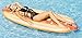 Coconut Float Pool Floats; Hot Dog Pool Raft, 7 Ft.