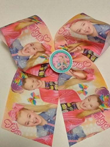 JoJo Siwa inspired 6" hair bow, JoJo inspired cheer bow, Dance Moms hair bow, Large hair bow, Jojo Siwa Cheer Bow