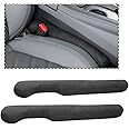 LKAHG Car Seat Gap Filler, 2 Pack Organizer Fill The Gap Between Seat and Console Side, Blocker Stop Things from Dropping Under, Car Accessories Universal Fit for Most Vehicles, SUV, Truck (Black)