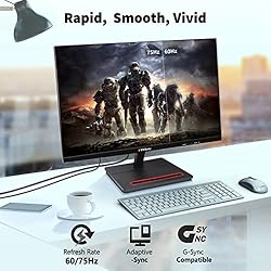 FYHXele FY24C Computer Monitor 24 Inch 75Hz USB