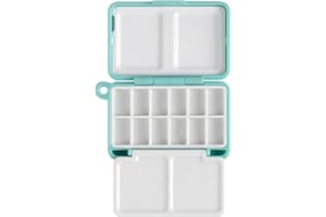 12 Well Folding Watercolor Paint Storage Box Portable Mixing Tray Artists Travel Portable