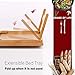 Bamboo Bed Breakfast Folding Tray-Laptop Desk Great for Dinner Tea Bar TV Eating Tray Stable(Beige)