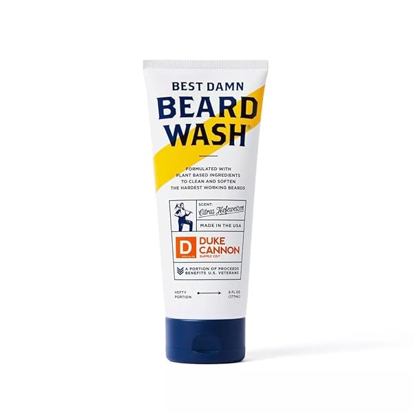 DUKE CANNON SUPPLY CO. BEST BEARD WASH, 6 OZ. – CITRUS HEFEWEIZEN SCENT, SULFATE-FREE & PARABEN-FREE