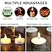 BEICHI Set of 24 Flameless LED Tea Lights Bulk, Electric Tealight Candles, Small Fake Candles Battery Operated, Warm White Flickering Mini Candles for Christmas, Home Decor