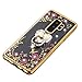 Galaxy S9 Plus Case Ring Holder, Miniko(TM) Soft Slim Bling Rhinestone Floral Crystal TPU Plating Rubber Glitter Case with Detachable 360 Finger Kickstand Bling Ring Holder for Galaxy S9 Plus Gold
