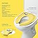 Jerrybox Potty Seat Foldable Travel Toilet Training Seat for Babies, Toddlers Potty Seat with Carrying Bag (Yellow)