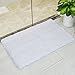 LOCHAS Soft Shaggy Bath Mat Bathroom Rug Anti-Slip Floor Mats Absorbs Water, 1.5' x 2.5', White