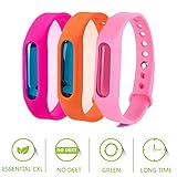 Mosquito Repellent Bracelet For Kids Adults ZOCY All Natural Anti Mosquito Bracelet Waterproof Deet-Free Non-Toxic 90 Days Protection … (ZM03-A)