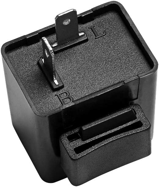 12V 2Pin Prong Turn Signals Flasher Relay Electronic Fixed Turn Signal Blinker Relay Flash for Motorcycle LED Indicator Light 2 pin