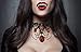 luck sea Vampire Choker Teeth Fangs Costumes for Girls - Gothic Necklace Halloween Party Supplies