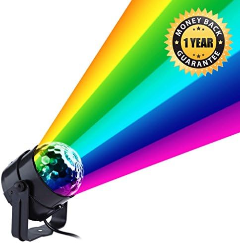 Disco Ball Party Lights For Dance Floor &amp; Stage Lighting from LUX LIT Offers Sound Activated Laser Light Designed to Revolutionize Any Scene, Includes Omnidirectional Mount. Let Your Party Shine!