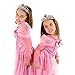 Kicko Tiaras with Pink Heart Stones - 12 Adjustable Pieces - for Kids, Girls, Women, Costume, Dress up, Props, Themed Parties, Weddings, Halloween, Valentine's Day