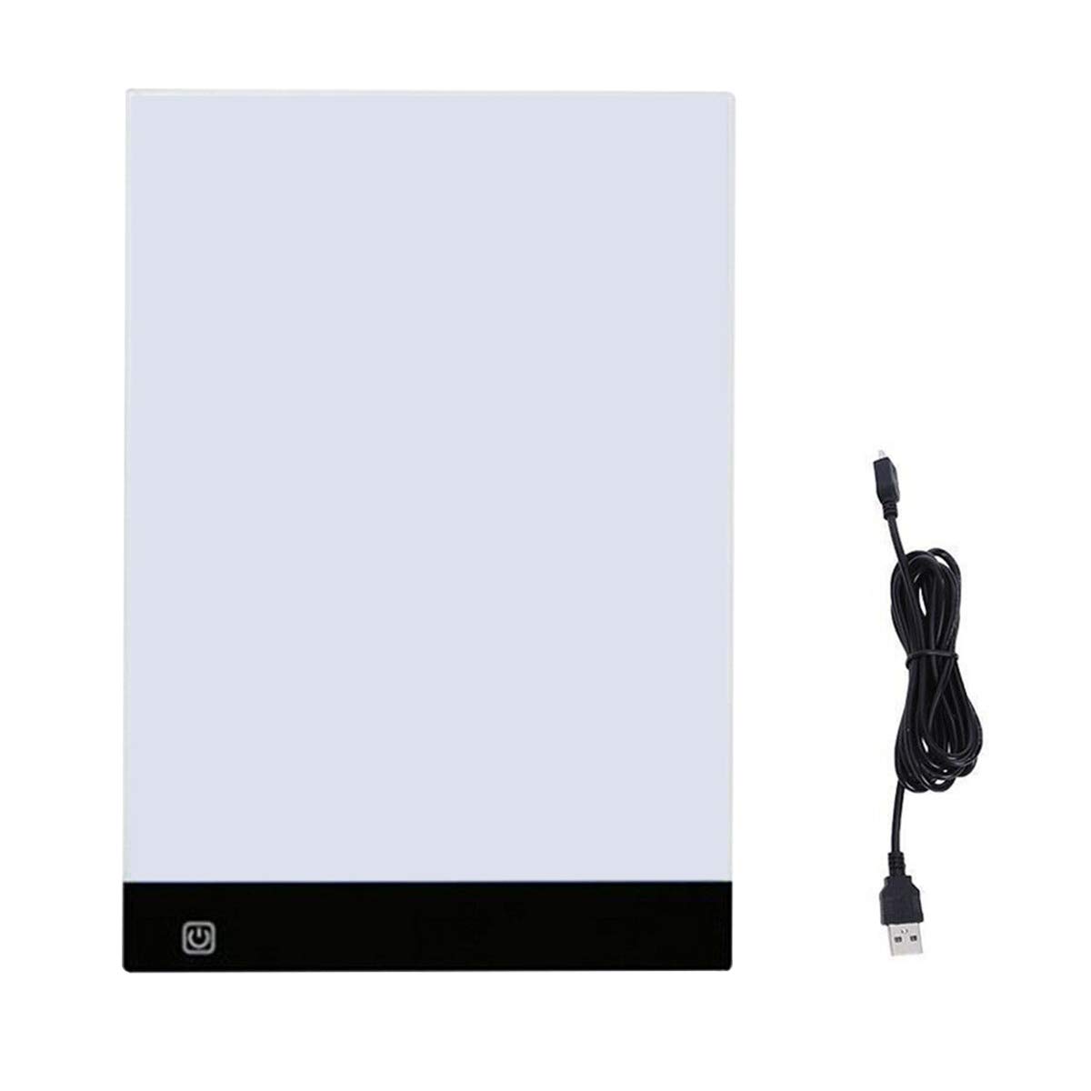 Evilandat A4 Tracing Light Box LED Copy Board Drawing Sketching Display Pad USB Power 3-Levels Brightness Adjustable for Painting Tattoo Animation Photograph