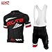 Arltb Cycling Jersey and Bib Shorts Set Black