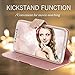 iPhone 10 Case,iPhone X Wallet Case,FLYEE [Kickstand] Bling Rhinestone Flip Case Magnetic Crystal Protective Leather with Card Slot for Apple iPhoneX iPhone10 Rose gold