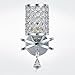 F FEEKENBU Chrome Finish Modern Wall Lamp Bedroom Sconce with Cylinder Crystal Lamp Shade