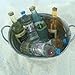 Metal Beverage Tub with Side Handles 1:12 Scale Toy Miniature Micro Aquarium Terrariums Fairy Gardens Doll House Resin Decoration Collection