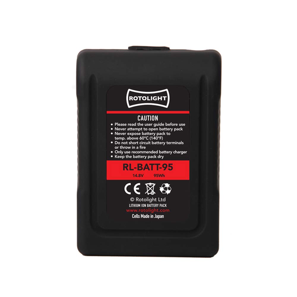 Rotolight 95 W V-Mount Lithium Ion Battery with D-Tap Connector - Black