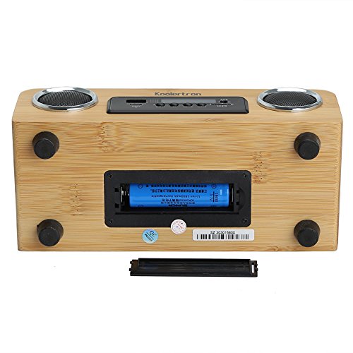 Koolertron-Eco-friendly-Hand-made-Light-Weight-Mini-Portable-Bamboo-Wood-Boombox-Card-Speaker-with-Radio-Function-Remote-Control-Usb-Cable-794641inch