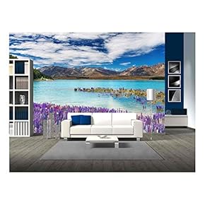 Lake Tekapo, South Island, New Zealand - Removable Wall Mural | Self-Adhesive Large Wallpaper - 66x96 inches