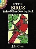 Little Birds Stained Glass Coloring Book (Dover Stained Glass Coloring Book) (Paperback)