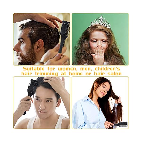 Hair-Razor-Comb-Hair-Cutting-Comb-Double-Side-Hair-Cutter-with-Blades-Hair-Thinning-Comb-for-Men-Women-Hair-Trimmer-Haircut-Scissors-Hair-Cutting-Tool-for-Thin-Thick-Hair-Cutting-and-Styling Hair Razor Comb, Hair Cutting Comb Double Side Hair Cutter with Blades Hair Thinning Comb for Men Women, Hair Trimmer…