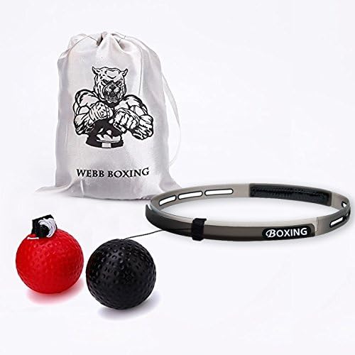 Boxing Reflex Ball for Improving Hand Eye Coordination, Speed and Agility, Tekxyz Fight Ball Simulator for BoxingTraining, Soft Jab Ball, Easier and Safer to Get the Hang than the Tennis Reflex Ball