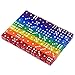 WEQEER 70-Count 6-Sided 16mm 7 Colors Dice in Bag