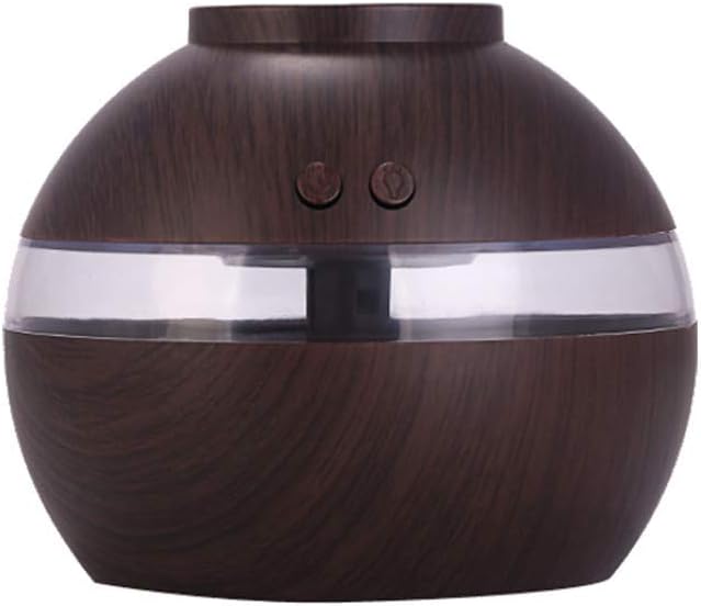 UEVOS Humidifier Cool Mist Wood Grain Essential Air Aroma Essential Oil Diffuser LED Ultrasonic Aroma Aromatherapy 300ml Humidifier