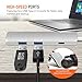 USB C Hub Adapter, Trianium Aluminum Multi Port Charger Dock USB Type C to HDMI/USB C / 2 USB-A 3.0 Port [Pass-Through Charging] for MacBook Pro,Chromebook, Phone,Hard Flash Drive,Other USB C Laptop